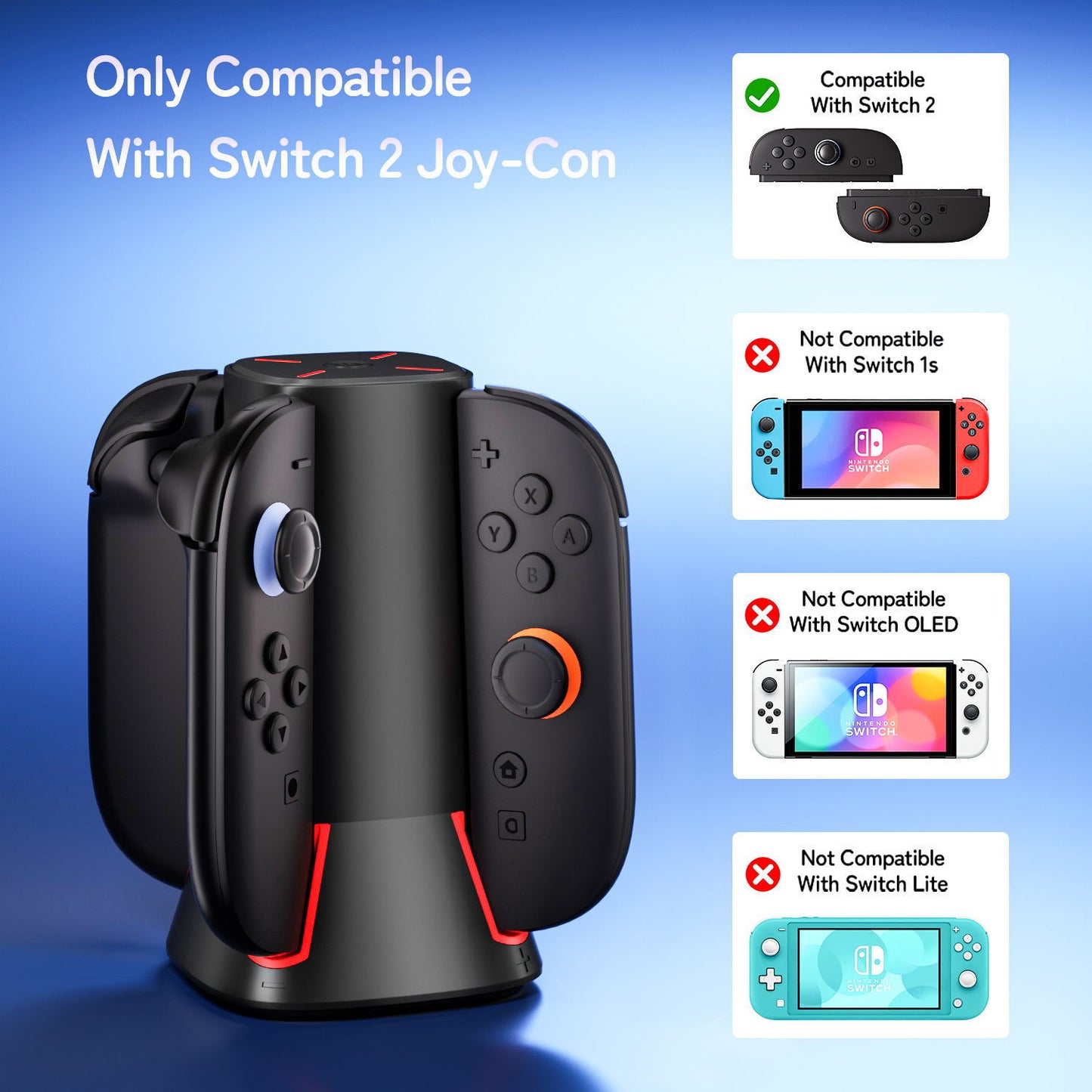 4in1 Charging Dock For Nintendo Switch2