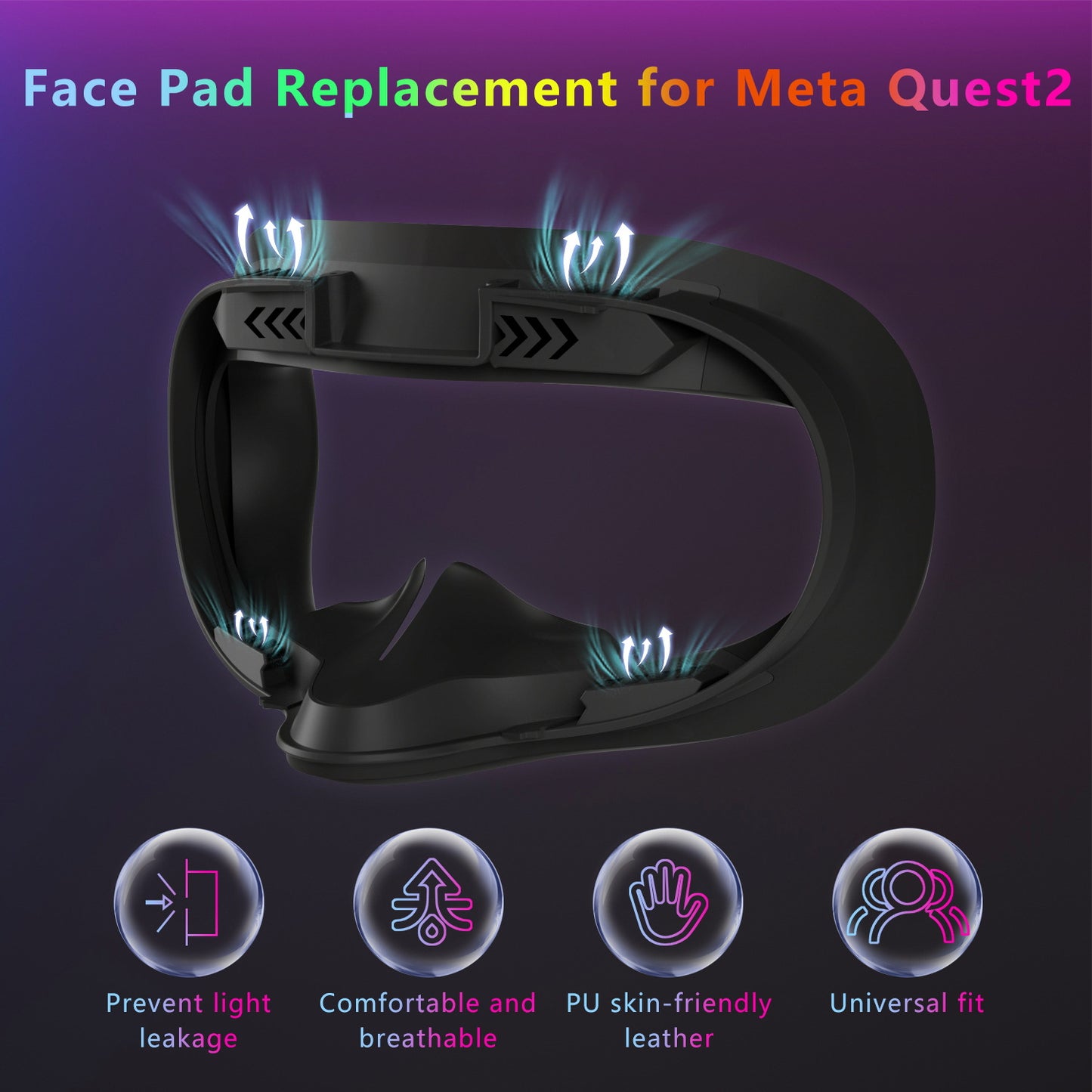 Meta Quest2 fFace Cover Pad Facial Interface