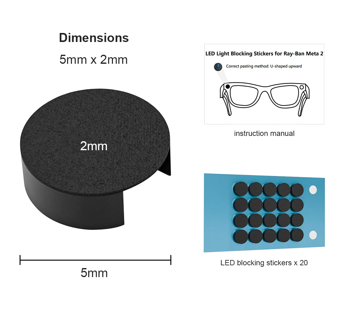 Meta Ray-ban glasses camera Privay Cover