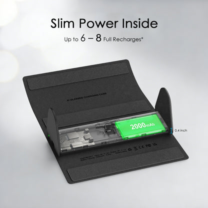 Foldable charging case for Ray-Ban Meta