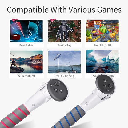 Meta Quest3/Quest3s/Quest2 grip extension