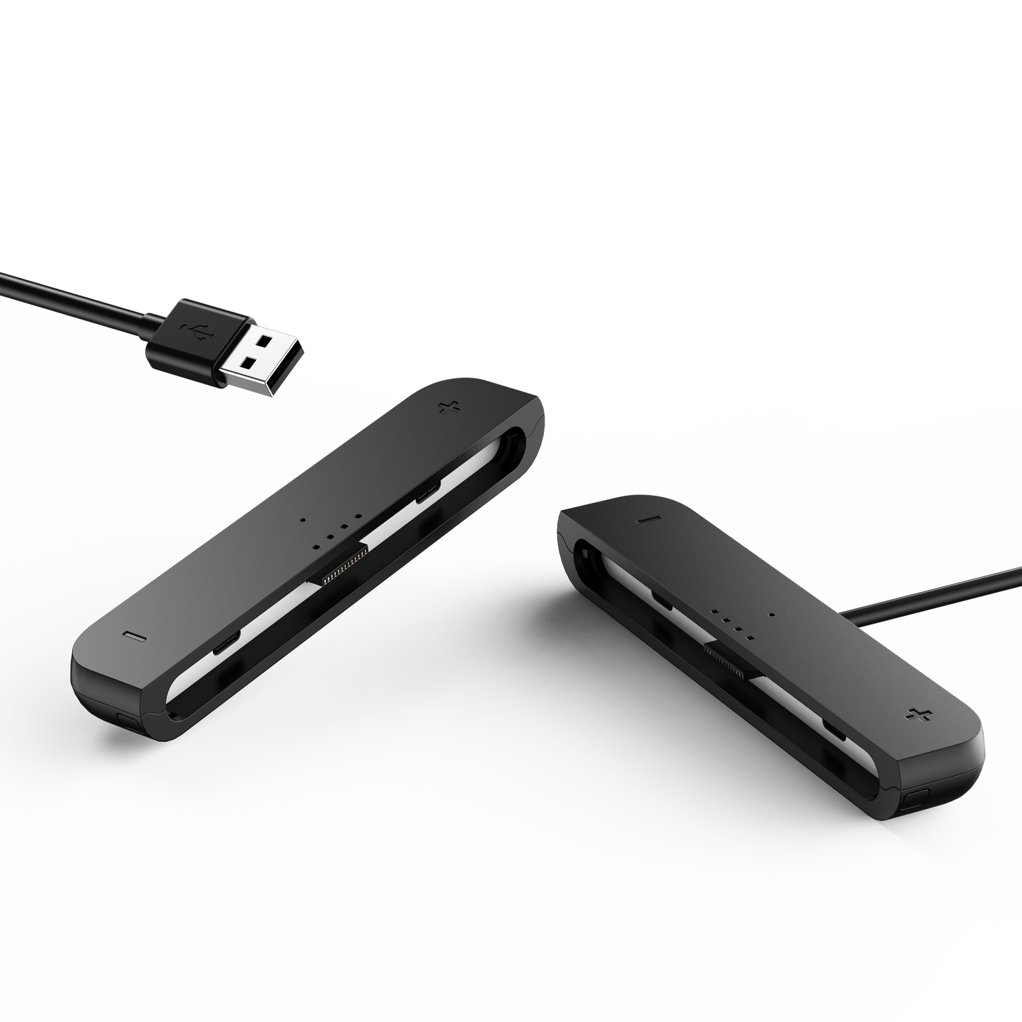 Two-in-one charging cable for left and right hands, with charging indicator light
