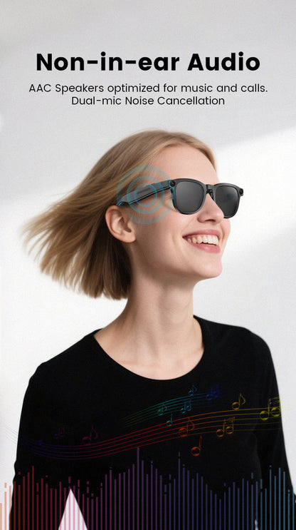 High-Quality Bluetooth Smart Glasses AI Smart Eyewear for Video Recording Photography and Translation
