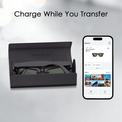 Foldable charging case for Ray-Ban Meta