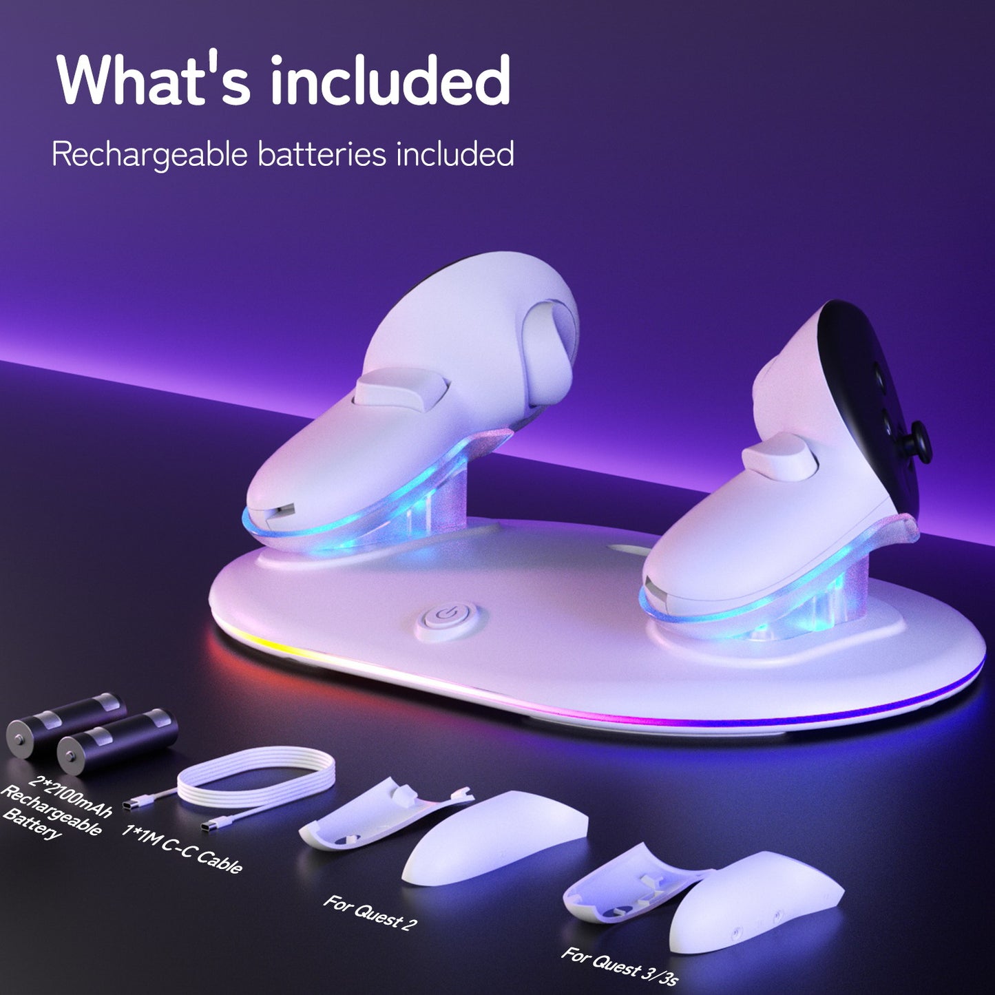 Quest2/3/3s Controller charging dock