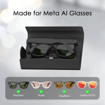 Foldable charging case for Ray-Ban Meta