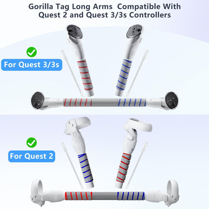 Meta Quest3/Quest3s/Quest2 grip extension