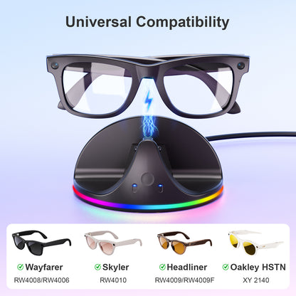 2-in-1 charging dock for Ray-Ban Meta glasses