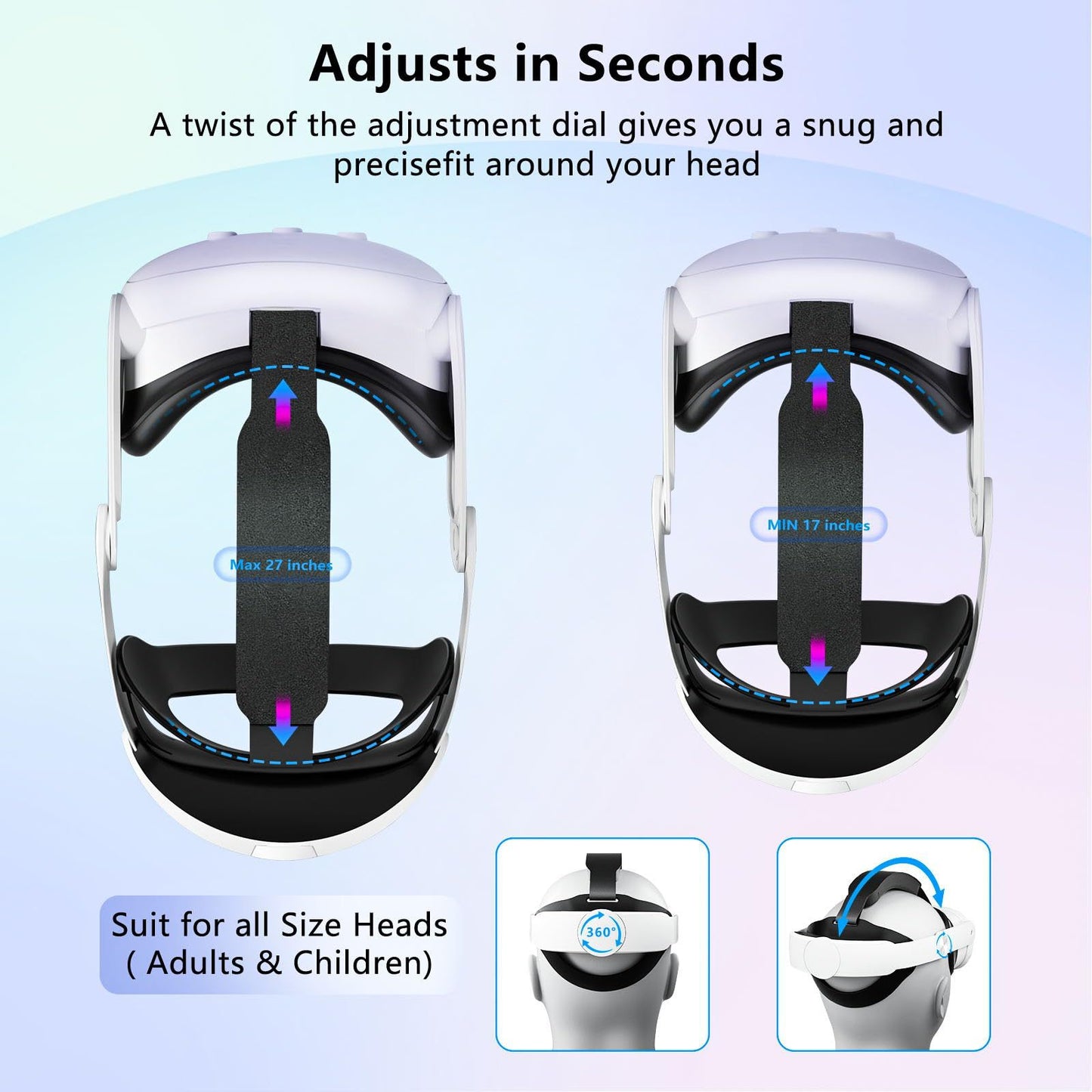 Meta Quest3/3s Head Strap