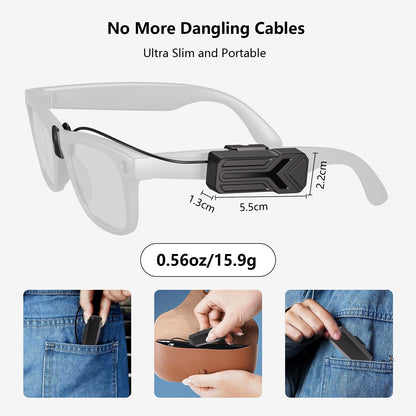 Battery Pack for Ray-ban Meta glasses