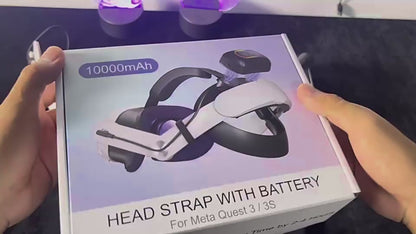 Meta Quest3/Quest3s  head strap with magnetic battery