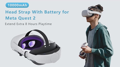 Meta Quest2 Head Strap with Battery