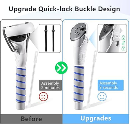 Meta Quest3/Quest3s/Quest2 grip extension